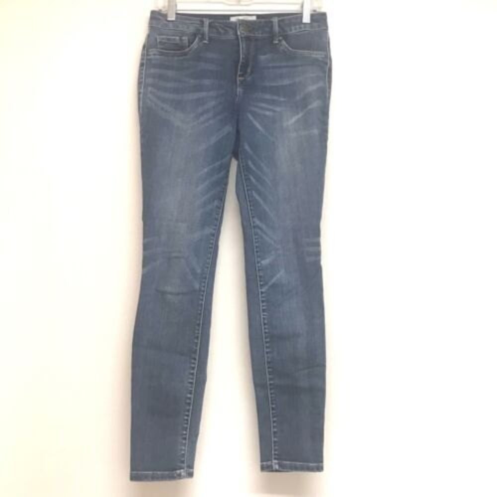 Jessica Simpson Women Kiss Me Super Skinny Denim Pants Stretch Blue Jeans Sz 29